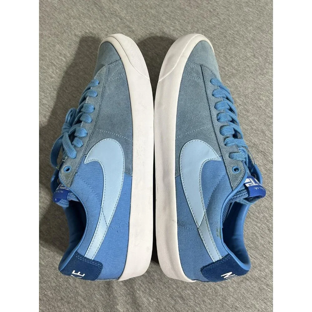 Nike SB Blazer Low‎ GT Shoes Mens Size 13 Blue Suede Grant Taylor DC7695-400